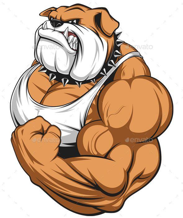 Angery Dog Bodybuilding Logo - Angry Dog. Fonts Logos Icons. Illustration, Dogs, Art