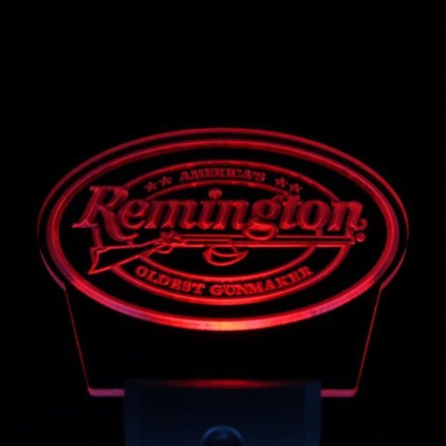 Remington Firearms Logo - ws0078 Remington Firearms Hunting Gun Logo Day/ Night Sensor Led