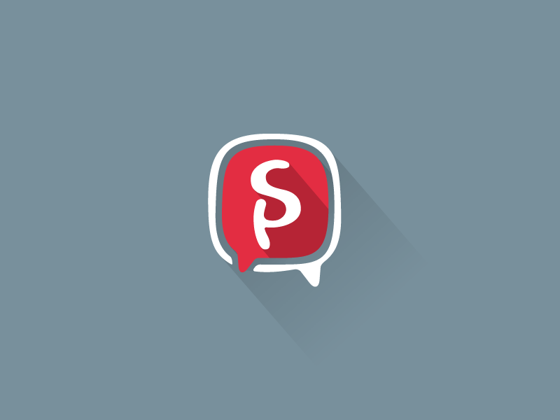 White with Red Sp Logo - Spaksu Flat 2.0 by Safa Paksu | Dribbble | Dribbble