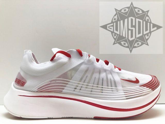 White with Red Sp Logo - Nike NikeLab Zoom Fly SP Tokyo White Red Racing Aj9282 100 Sz 10
