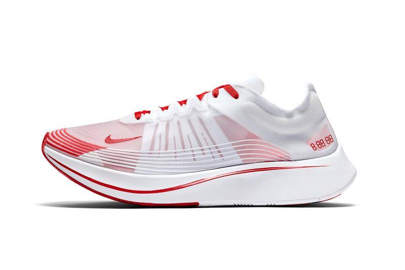 White with Red Sp Logo - Nike Zoom Fly SP University Red | HYPEBEAST