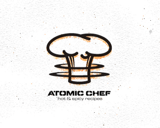 Mushroom Cloud Logo - This was cool how they made the mushroom cloud look like a chef hat
