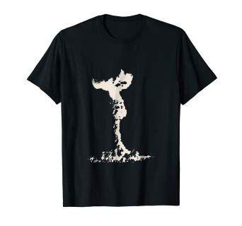Mushroom Cloud Logo - Nuclear Bomb Explosion Mushroom Cloud Logo T Shirt: Clothing