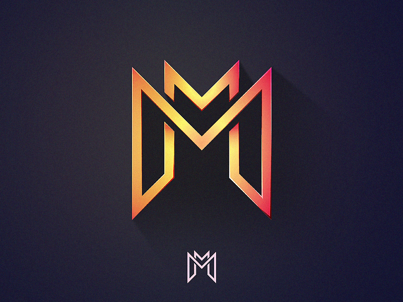 Initial Logo Letter Mm Shield Crown Stock Vector (Royalty Free) 718529053