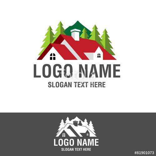 House Mountain Logo - residential logo - mountain home