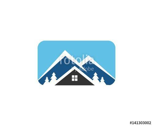 House Mountain Logo - House Mountain Logo Stock Image And Royalty Free Vector Files