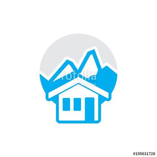 House Mountain Logo - House Mountain Logo Icon Design