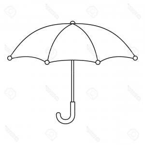 Umbrella Vector Logo - Photostock Vector Umbrella Icon Outline Illustration Of Umbrella