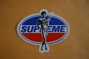 Blue Box with White a Logo - SUPREME Hysteric Glamour Girl Sticker White Red Blue box logo camp ...