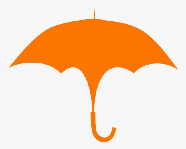 Umbrella Vector Logo - Vector Orange Umbrella, Umbrella, Hand Painted Umbrellas, Vector