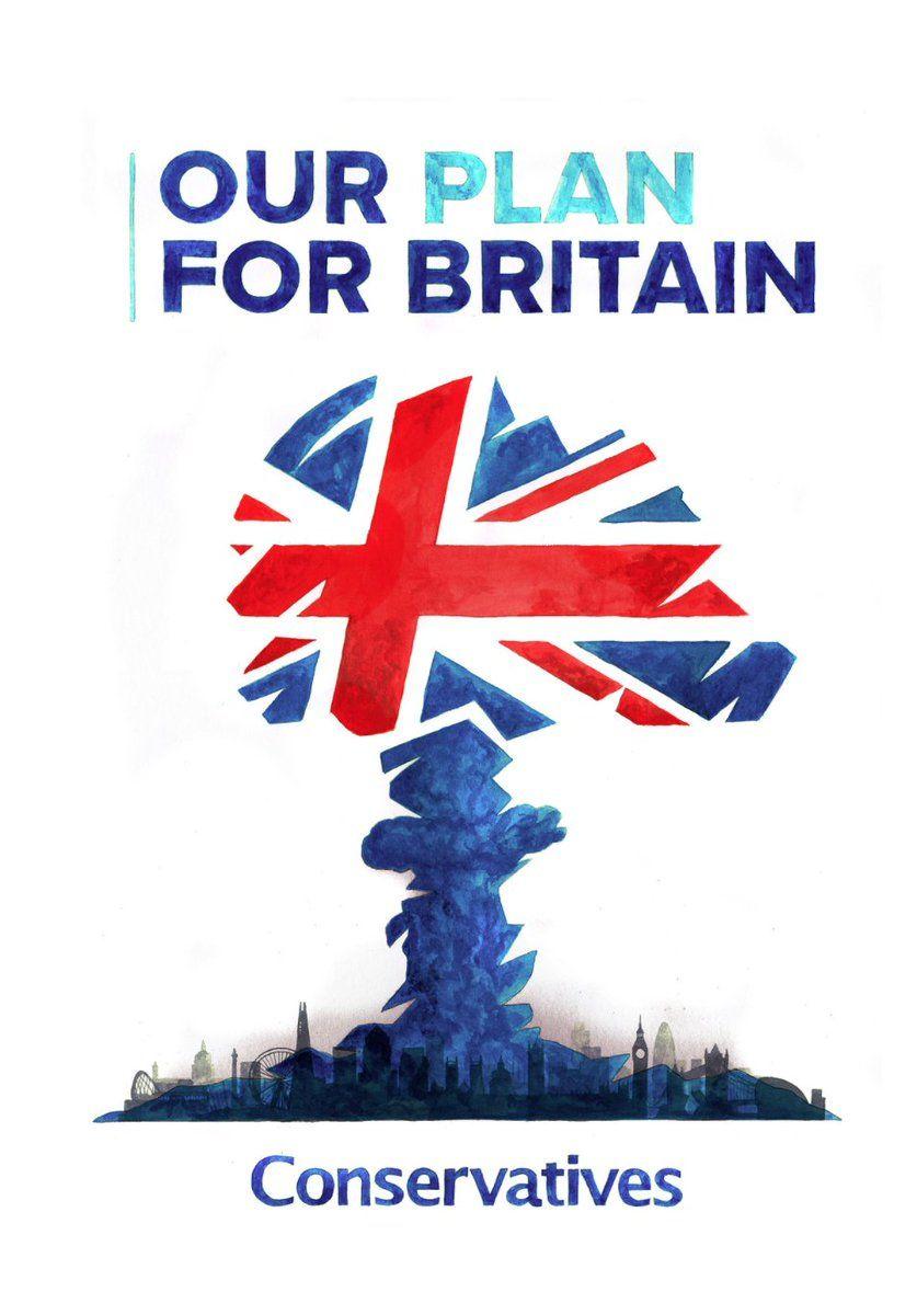 Mushroom Cloud Logo - Spelling Mistakes Cost Lives's the Tory logo as a