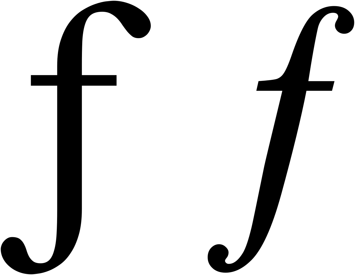 Fancy F Logo - ƒ