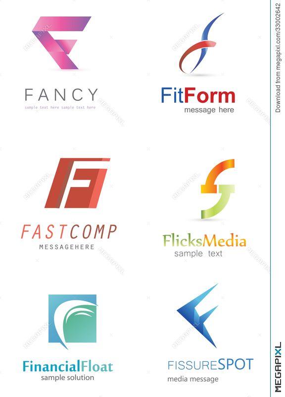 Fancy F Logo - Letter F Logo Illustration 33002642