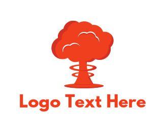 Mushroom Cloud Logo - Nuclear Logo Maker | BrandCrowd