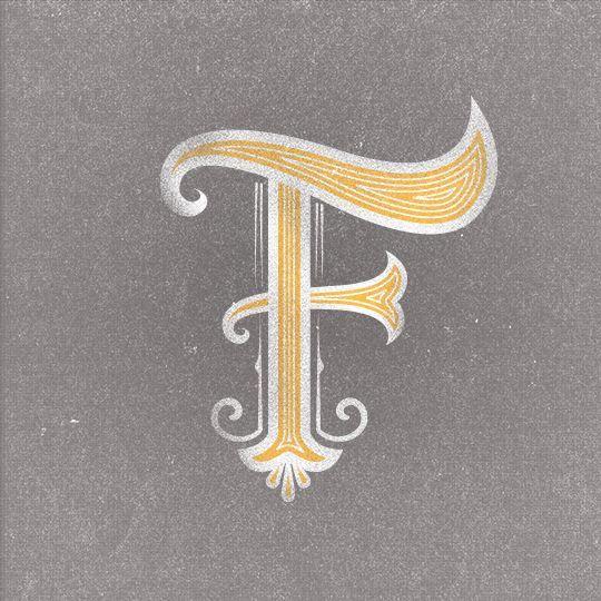 Fancy F Logo - The Letter F. Gogo Jones. Typography and Lettering