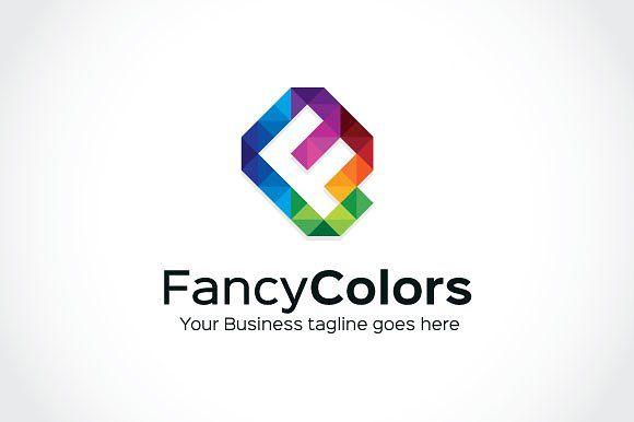 Fancy F Logo - Fancy Colors Logo Template Creative Daddy