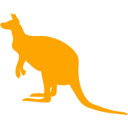 Orange Kangaroo Logo - Orange kangaroo 5 icon - Free orange animal icons