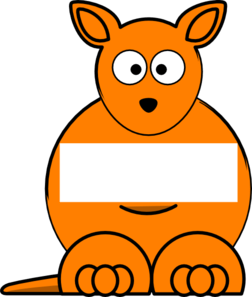 Orange Kangaroo Logo - Orange Kangaroo Clipart