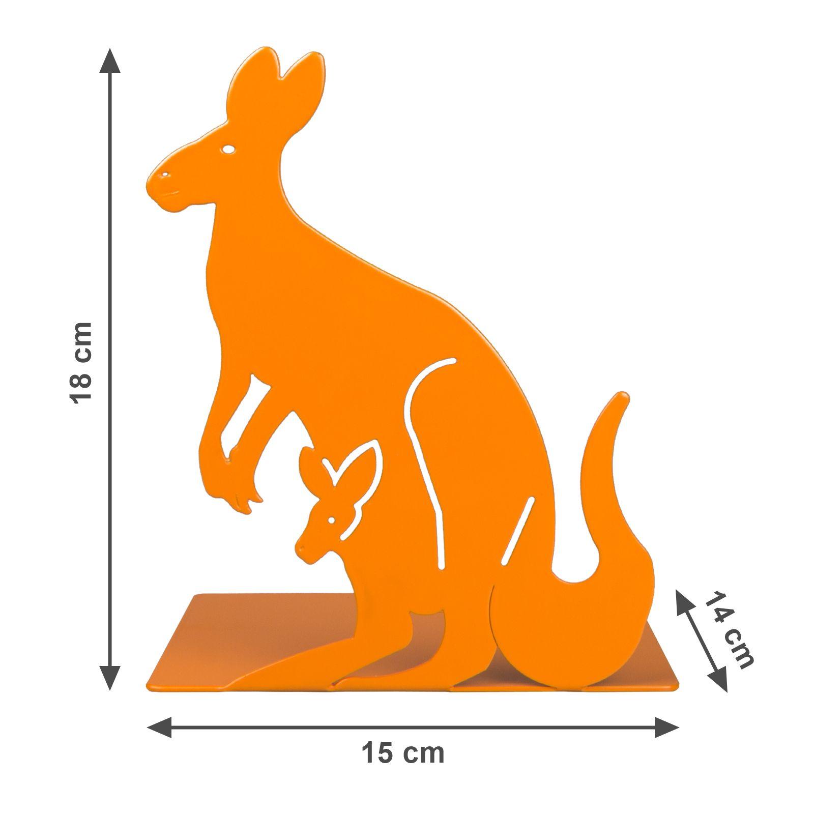 Orange Kangaroo Logo - Metal Bookends Animal 'Kangaroo', Set of 2, orange | New Products ...