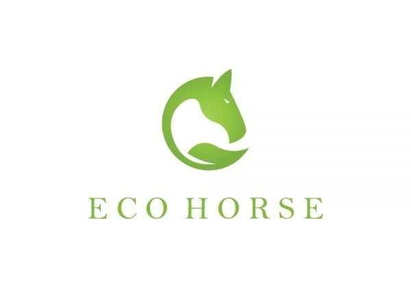 Green Horse Logo - Eco Ecology Leaf Horse • Premium Logo Design