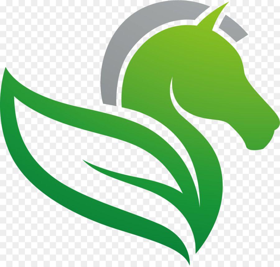 Green Horse Logo - Logo Flight Wing horse leafy material png download*1205