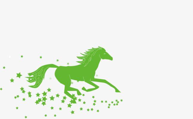 Green Horse Logo - Green Running Horse, Horse Clipart, Green, Run PNG Image and Clipart