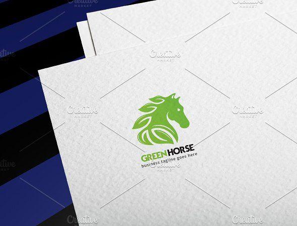 Green Horse Logo - Green Horse ~ Logo Templates ~ Creative Market