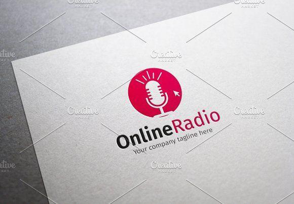 Online Radio Logo - Online Radio Logo Logo Templates Creative Market
