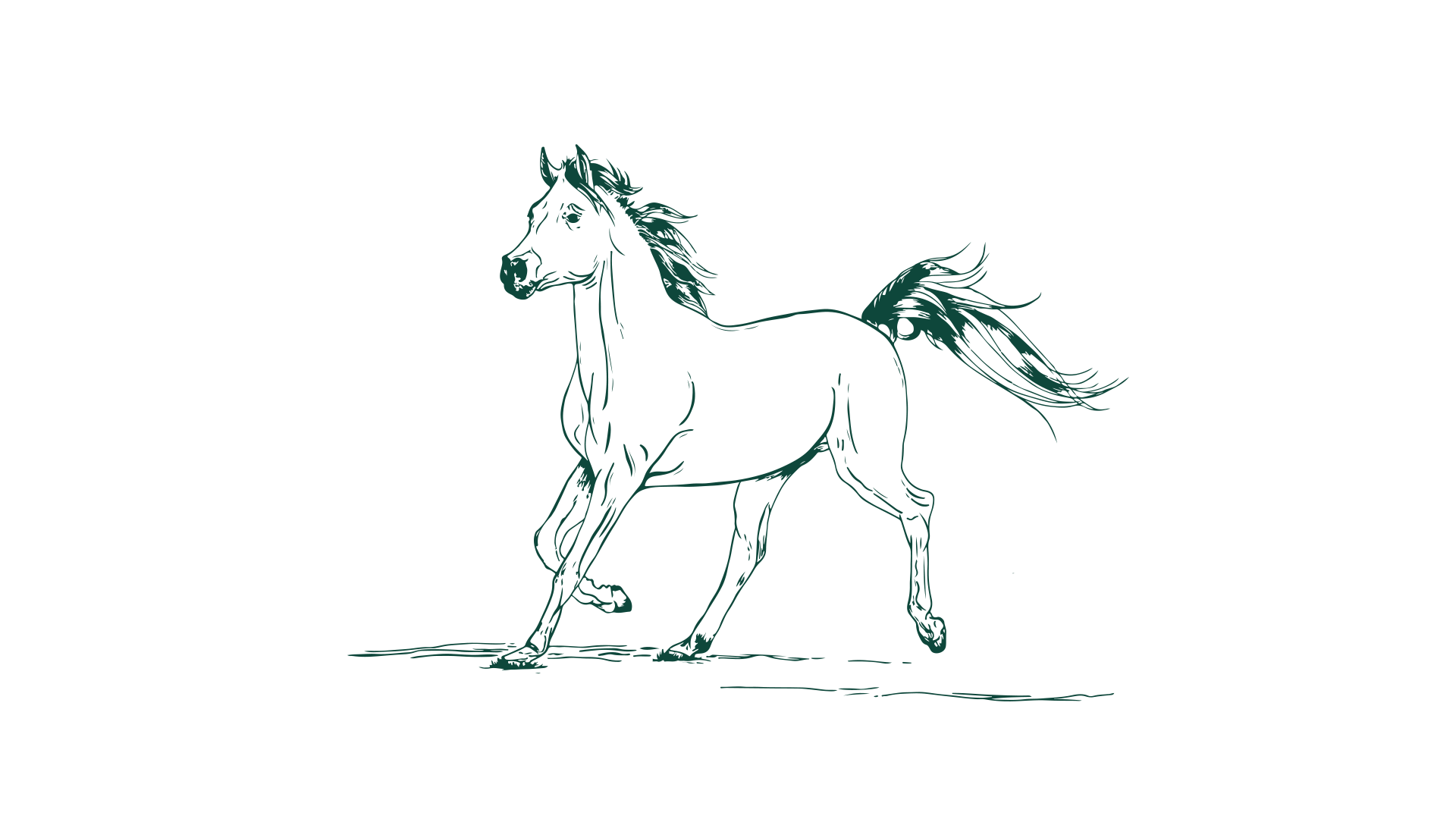 Green Horse Logo - Stables-Logo-Horse-Green - Rosemary Hill