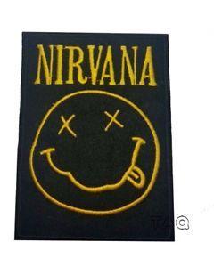 Nirvana Rock Band Logo - Nirvana Iron On Sew on Patch Embroidered Rock Band Heavy Music Logo