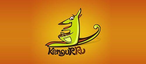 Orange Kangaroo Logo - KeguRRu logo designs | 30 Beautiful Kangaroo Logo Designs For Your ...