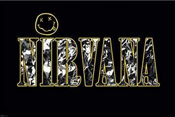 Nirvana Rock Band Logo - Amazon.com: Pyramid America Nirvana Rock Band Logo Kurt Cobain Krist ...