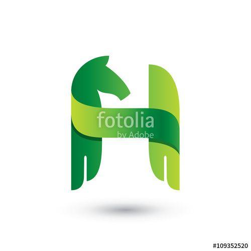 Green Horse Logo - Green Horse Letter H Logo Stock Image And Royalty Free Vector Files