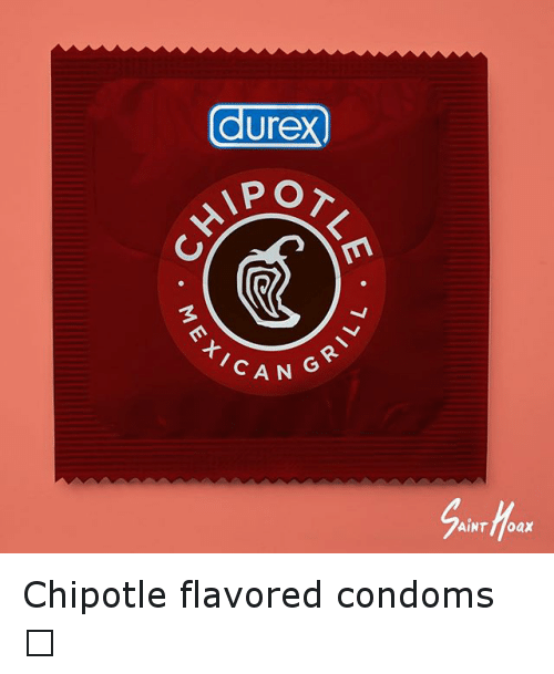 Funny Chipotle Logo - Chipotle Flavored Condoms 