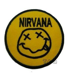 Nirvana Rock Band Logo - Nirvana Iron On Sew on Patch Embroidered Rock Band Heavy Music Logo