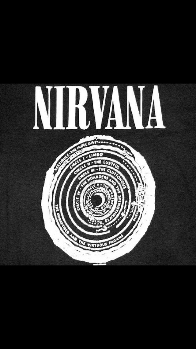 Nirvana Rock Band Logo - Nirvana tee shirt logo. Kurt Cobain & NIRVANA. Nirvana
