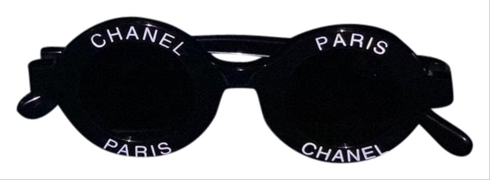 Chanel Paris Logo - Chanel Black Paris Logo Frame Sunglasses