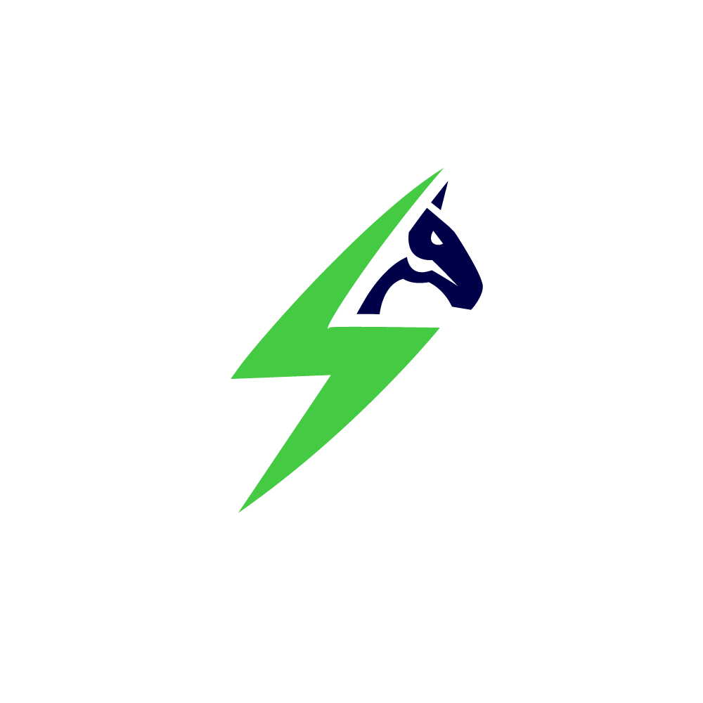 Green Horse Logo - For Sale: Charger Electric Horse Logo