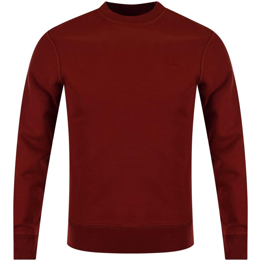 Long Red P Logo - C.P. COMPANY C.P. Company Red Logo Sweatshirt - Men from ...