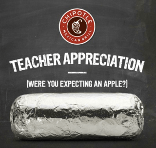 Funny Chipotle Logo - BOGO Chipotle for Teachers on May 6 | Free Fun in Austin