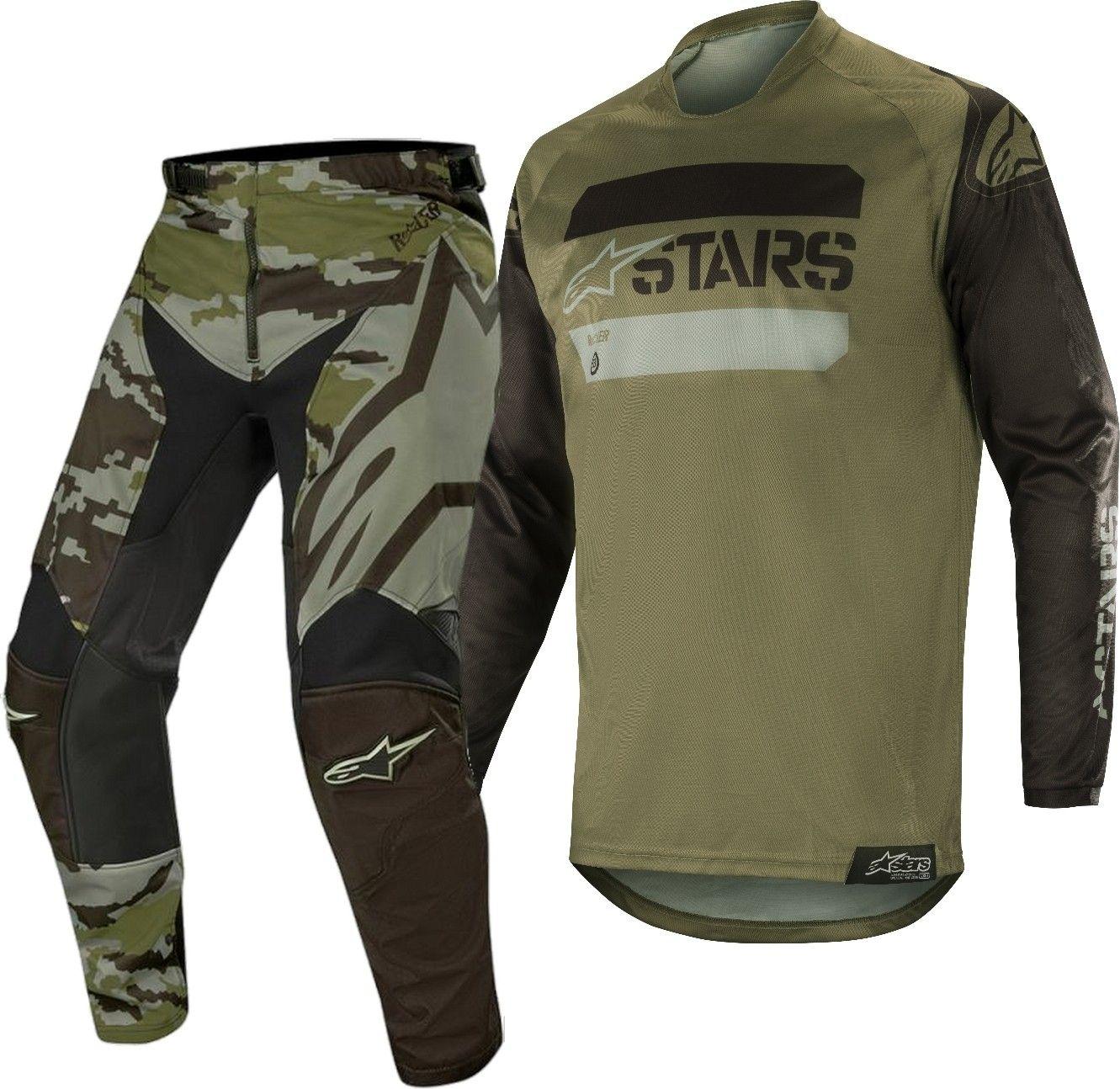 Camo Alpinestars Logo - Alpinestars Racer TACTICAL Camo Black Green Motocross Gear | 1stMX.co.uk