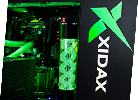 Comuter Green Face Logo - Xidax - Gaming Computers & Custom PCs