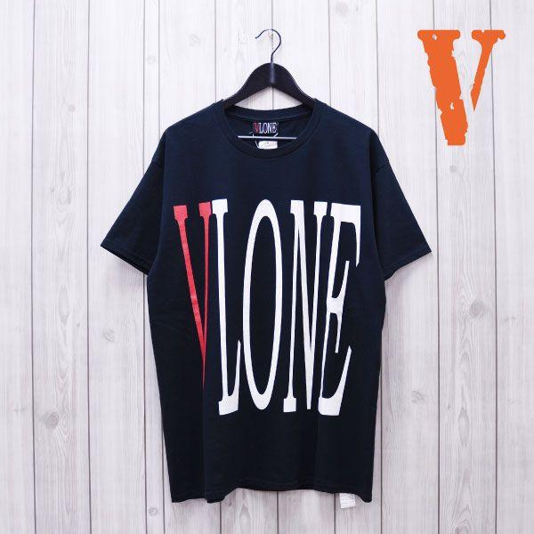 Vlone Logo - shibuyastyle: VLONE LOGO TEE (BLK) (Vee loan / cut-and-sew /T shirt ...