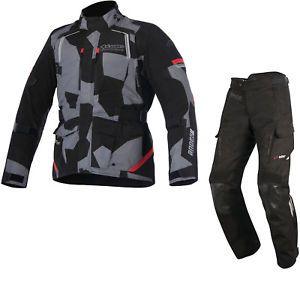 Camo Alpinestars Logo - Alpinestars Andes DryStar v2 Motorbike Bike Jacket & Trousers Black ...