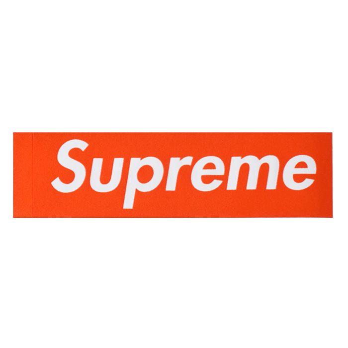 Red and Orange Box Logo - Lafayette: シュプリーム Supreme FLOCKEY PRINT BOX LOGO STICKER flock ...