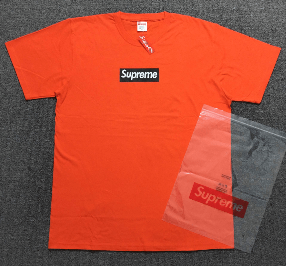 Red and Orange Box Logo - SUPREME VLONE BOX LOGO THRASHER CLUB ORANGE BLACK WHITE T SHIRTS ...