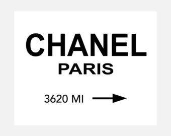 Chanel Paris Logo - Chanel canvas | Etsy