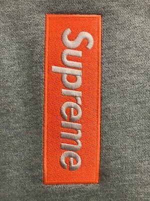 Red and Orange Box Logo - SUPREME BOX LOGO Hoodie Fw17 Gray Orange Bogo Size Medium - $155.00