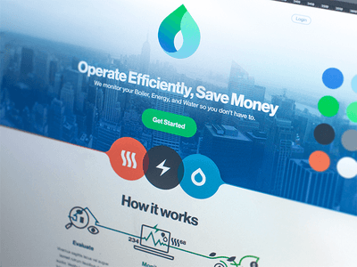 Blue and Green Money Logo - UNFOLD™. Digital Design Agency