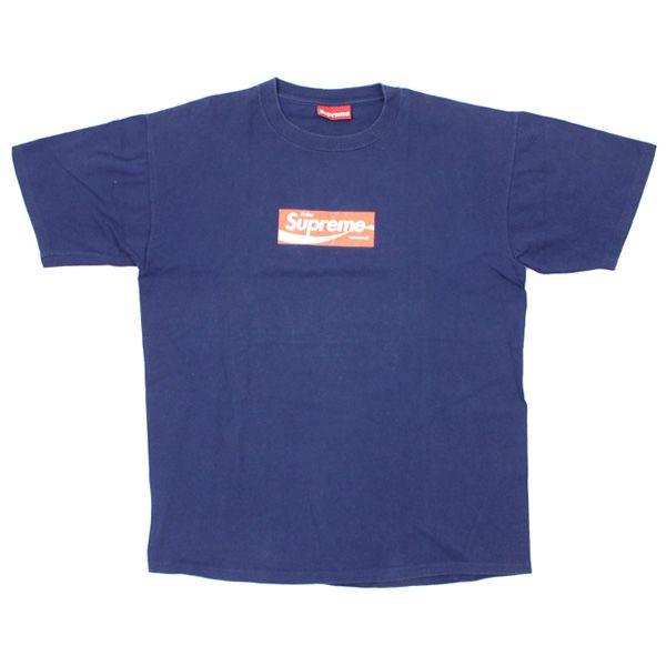 Red and Navy Blue Logo - stay246: SUPREME (shupurimu) Coca-Cola BOX LOGO TEE BOX logo T Shirt ...